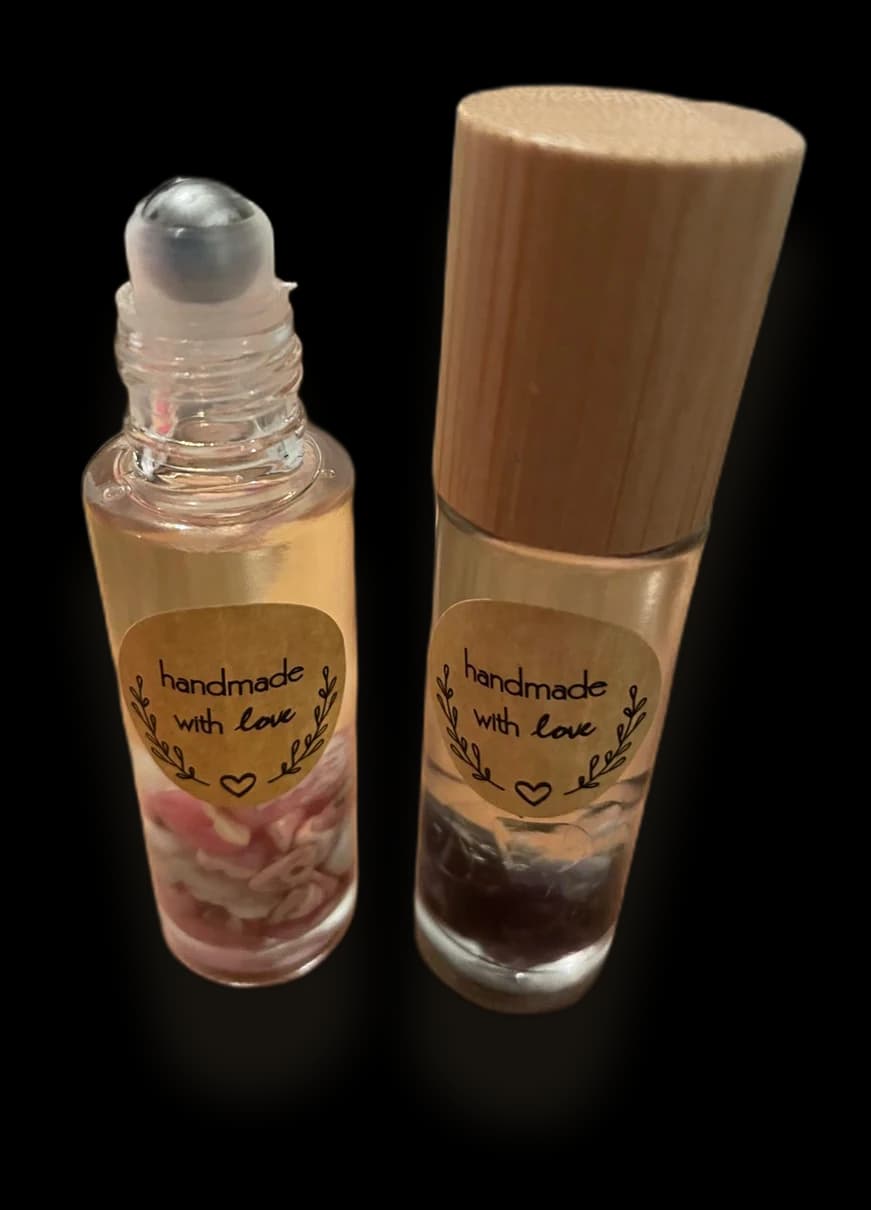 Öl Roll-on mit Kristallen